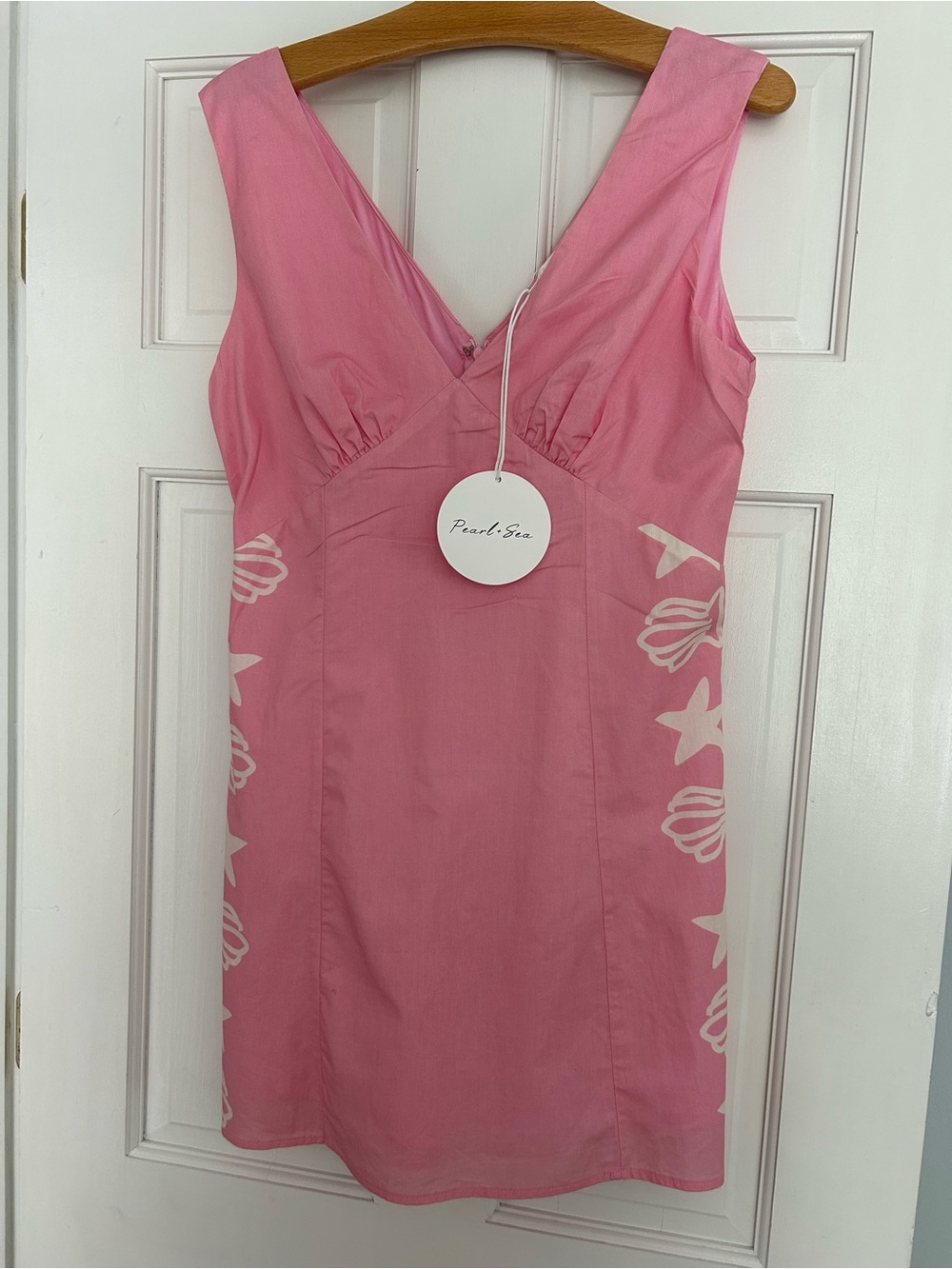 Pearl & Sea pink seashell mini dress